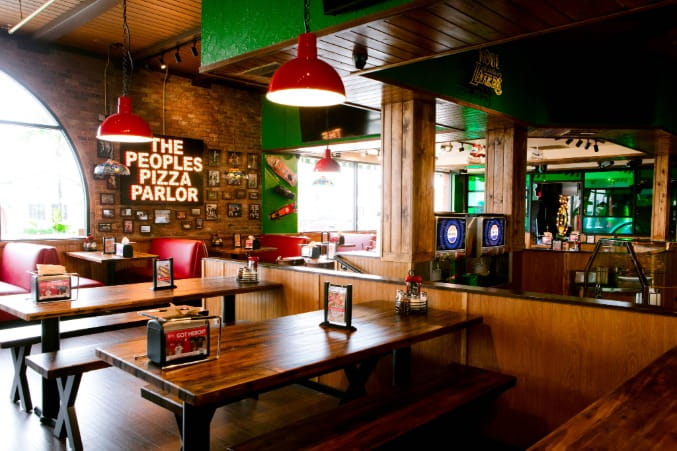 Shakey's Pizza Parlor interior